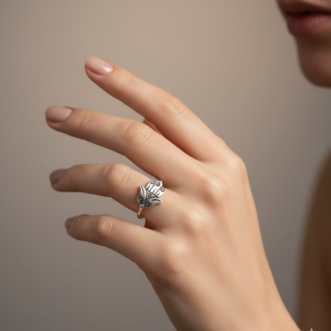 Bague en argent khomsa – Image 4