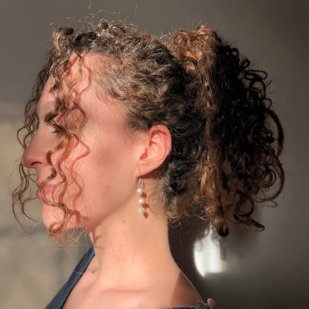 Boucle D'oreilles Perles De Culture plates