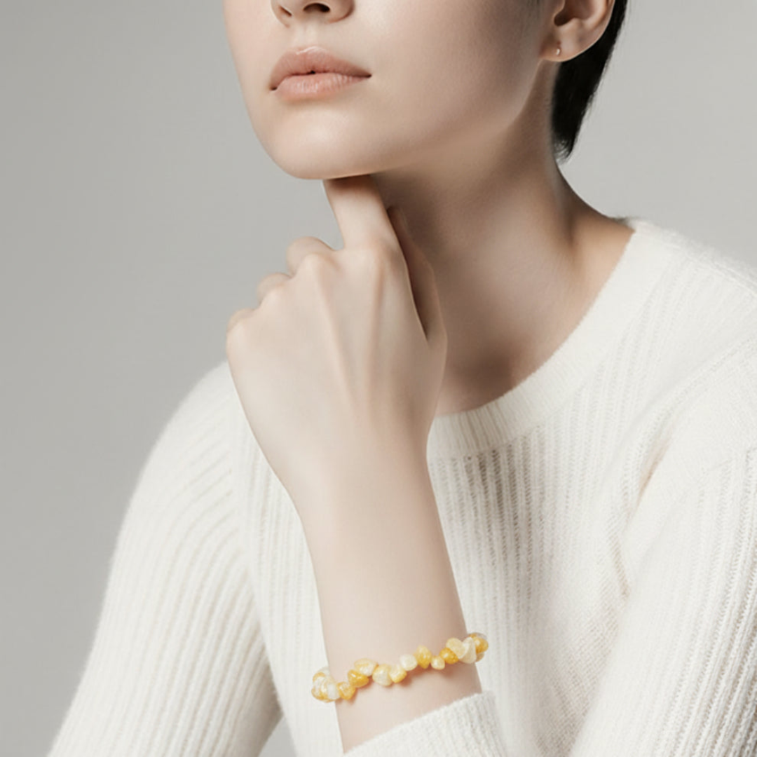 Bracelet Jaspe Jaune Chips