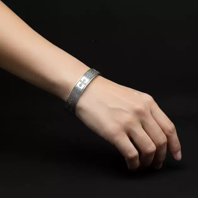 Jonc en argent Amazigh Large