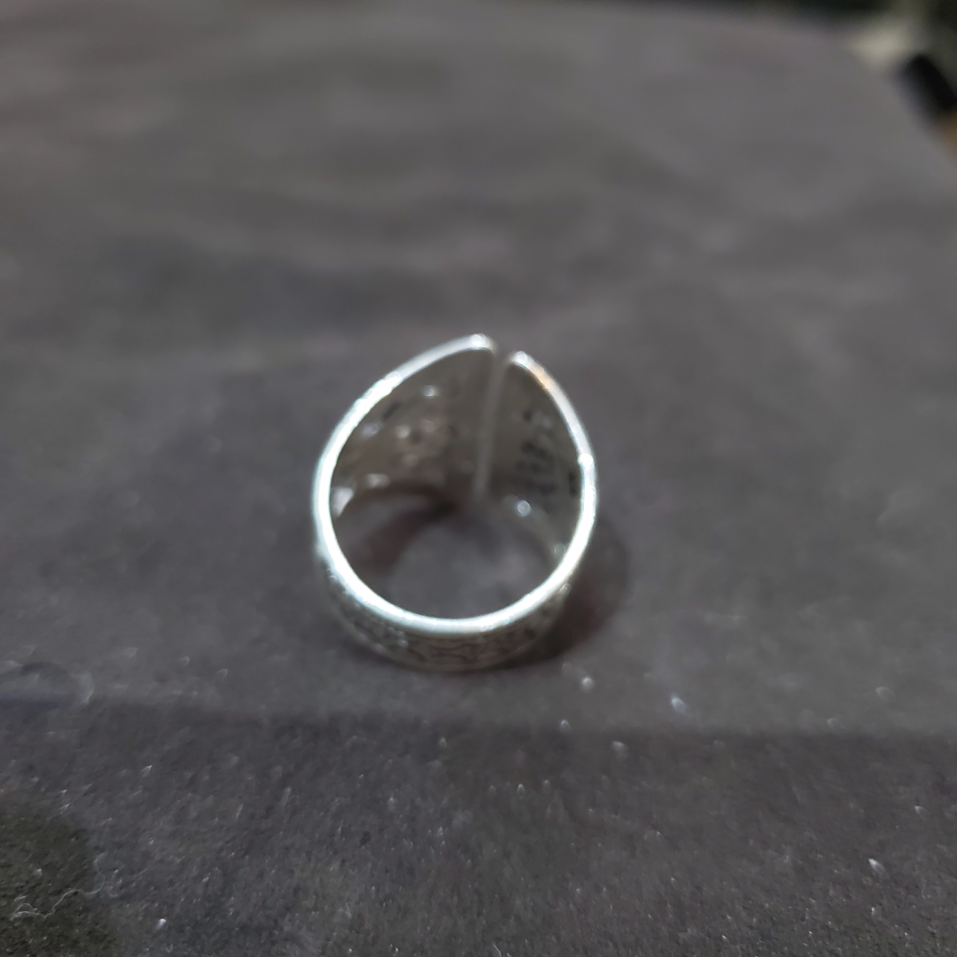 Bague Berbère Triangle en Argent 925 Artisanat Authentique – Image 3
