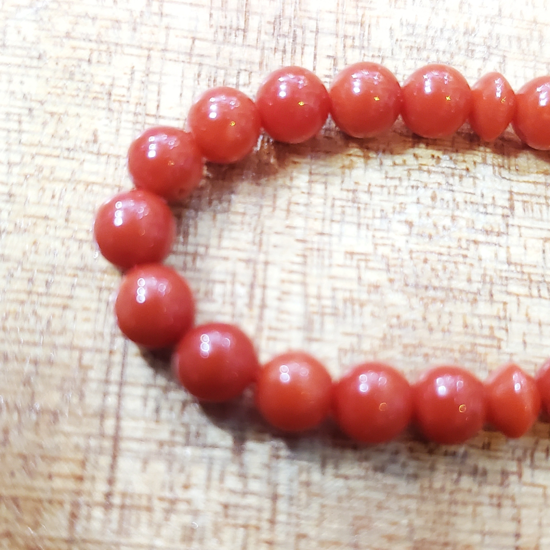 Tasbih en Corail Rouge de Tunisie - Chapelet Musulman 33 Perles (5mm) Fait Main – Image 6